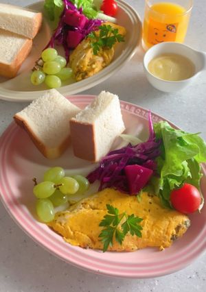 ミックスハーブのミニチーズオムレツ-レシピのメイン写真