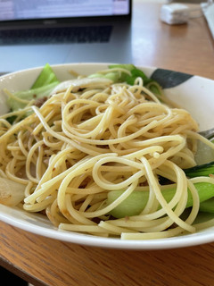 ひき肉と青梗菜のパスタ-レシピのメイン写真