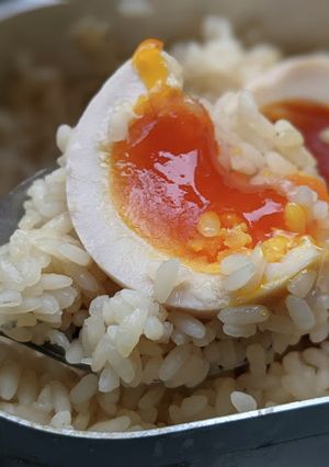 半熟トロトロ♡味玉炊き込みご飯◎-レシピのメイン写真