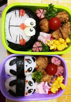 ドラえもんとパンダ-レシピのメイン写真