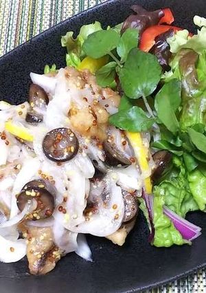 鶏唐のマスタードマリネサラダ仕立て-レシピのメイン写真
