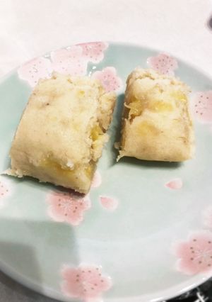 簡単　レンジで米粉のもっちりバナナケーキ-レシピのメイン写真