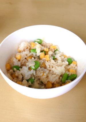 【レンジで簡単】枝豆チーズコーン混ぜご飯-レシピのメイン写真