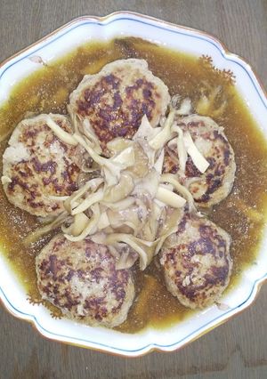 和風煮込みハンバーグ-レシピのメイン写真