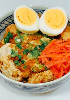ハニーマスタードチキン丼-レシピのメイン写真