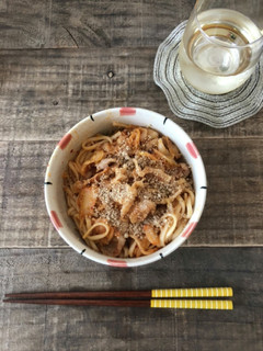 豚キムうどん-レシピのメイン写真