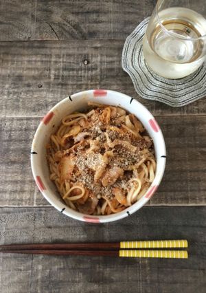 豚キムうどん-レシピのメイン写真