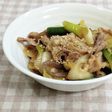 豚肉と葱と糸こんの甘辛煮