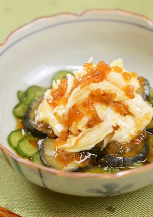 蒸し鶏とあげなすのサラダ～油淋鶏風～-レシピのメイン写真