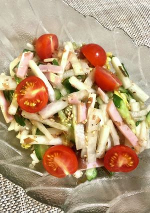 大根とキュウリの梅肉鰹節サラダ-レシピのメイン写真