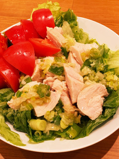 蒸し鶏の葱ソースサラダ-レシピのメイン写真