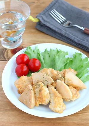 鶏むね肉とたけのこのガーリック醤油ソテー-レシピのメイン写真