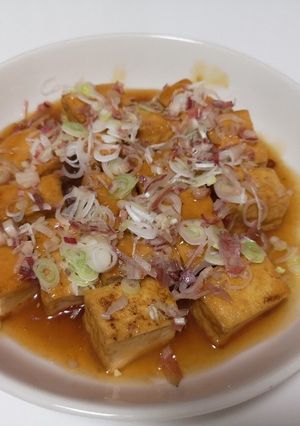 酢餡かけの厚揚げ-レシピのメイン写真