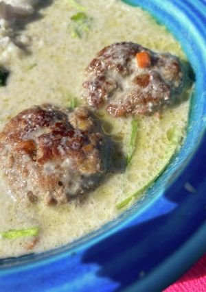 煮込みグリーンカレーバーグ-レシピのメイン写真