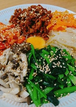 簡単！野菜たっぷりビビンバ-レシピのメイン写真