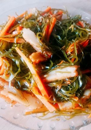 切り昆布薩摩揚げ☆クーブイリチーヘルシー-レシピのメイン写真