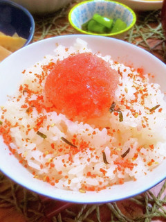 新発見 ふりかけと生明太子でW明太子ご飯-レシピのメイン写真