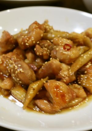 鶏モモとゴボウの甘辛煮-レシピのメイン写真