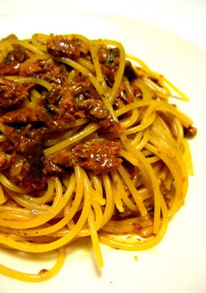 秘伝!さんまの缶詰 de 絶品パスタ-レシピのメイン写真