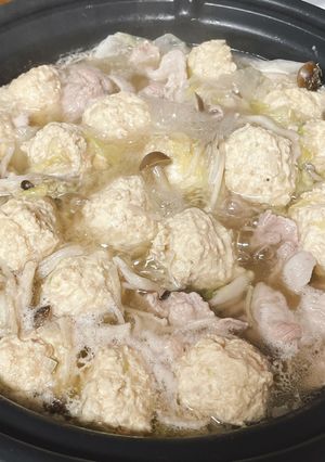 ごろごろ鶏団子鍋-レシピのメイン写真