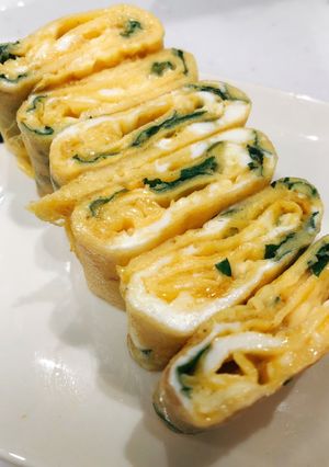 簡単!大葉の玉子(卵)焼き-レシピのメイン写真