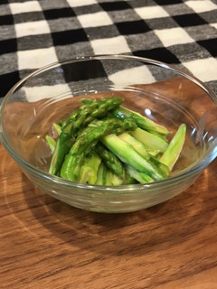 簡単レンジでアスパラの甘味噌和え-レシピのメイン写真