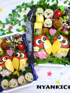 キョロちゃん♡イチゴキョロちゃん 弁当-レシピのメイン写真