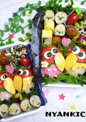 キョロちゃん♡イチゴキョロちゃん 弁当-レシピのメイン写真