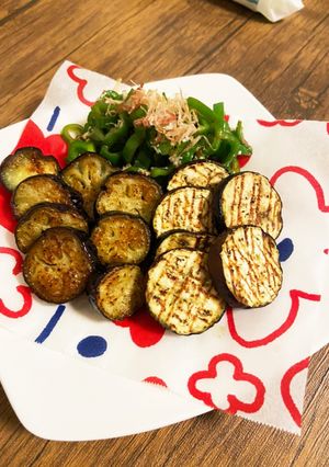 お弁当やおつまみに♡茄子の塩焼き-レシピのメイン写真