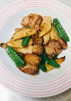 豚肉と筍のオイスターソース炒め-レシピのメイン写真