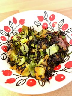 サツマイモと小松菜のひじき煮-レシピのメイン写真