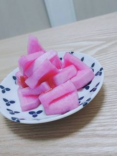 大根のしそ漬け!ゆかりを使って-レシピのメイン写真