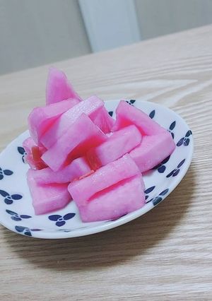 大根のしそ漬け！ゆかりを使って-レシピのメイン写真