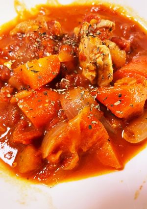チキンのトマト煮込み　-レシピのメイン写真
