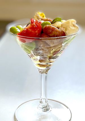 チーズのトリコロールカクテルサラダ-レシピのメイン写真