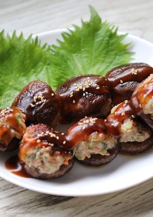 簡単でお弁当に重宝!しいたけの肉詰め焼き-レシピのメイン写真
