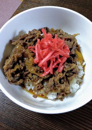 圧力鍋で簡単!柔らか牛丼-レシピのメイン写真