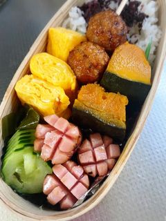 胡瓜とワカメの酢の物弁当-レシピのメイン写真
