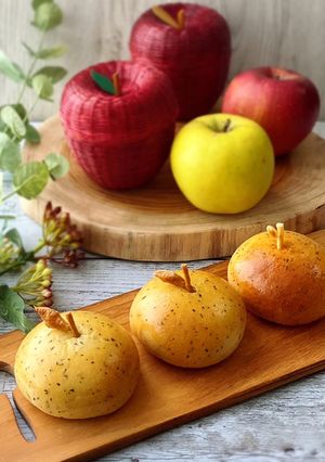 可愛い！美味しい！紅茶のりんごぱん-レシピのメイン写真