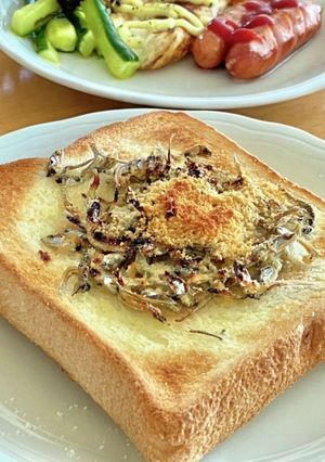 じゃこチーズトースト！　タロの弁当朝食編-レシピのメイン写真