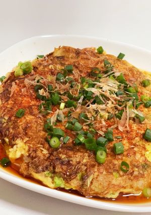 食物繊維たっぷり！キャベツのとろろ焼き-レシピのメイン写真
