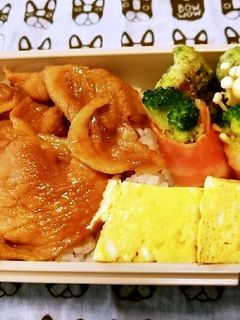 男子高校生お弁当(17)豚丼-レシピのメイン写真