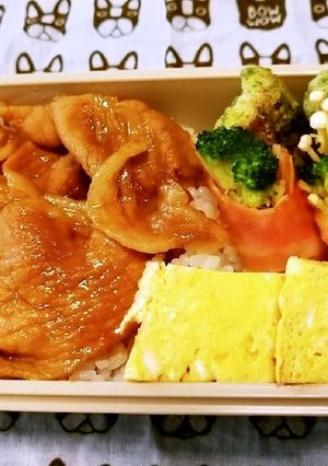 男子高校生お弁当（17）豚丼-レシピのメイン写真