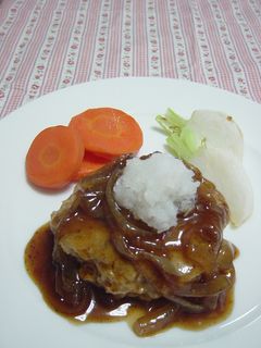 豆~麩 和風ハンバーグ-レシピのメイン写真