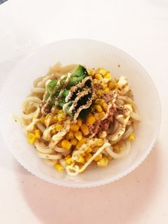 簡単ランチ!ツナコーンの冷やしうどん-レシピのメイン写真