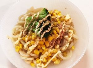 簡単ランチ！ツナコーンの冷やしうどん-レシピのメイン写真