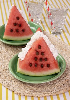 さんかくスイカパフェ-レシピのメイン写真