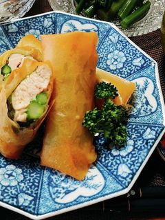 鶏とアスパラの春巻き-レシピのメイン写真