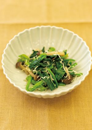ホウレンソウときのこのじゃこチーズ和え-レシピのメイン写真