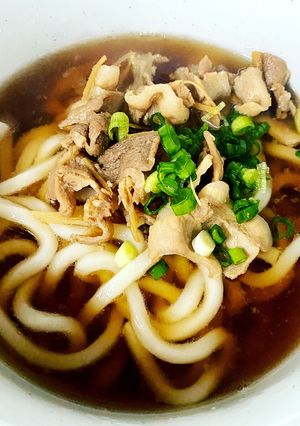 夫も喜ぶ　休日ランチにオススメ　肉うどん-レシピのメイン写真